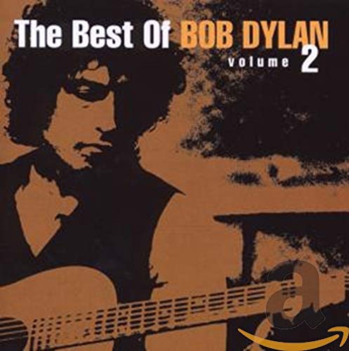 Bob Dylan album cover, silhouette of a man with a guitar.
