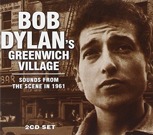 Bob Dylan album cover, sepia-toned portrait with city background.