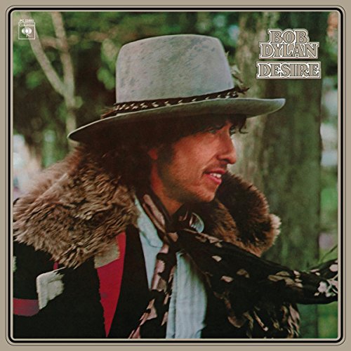 Bob Dylan album cover, "Desire", featuring a portrait of the artist.