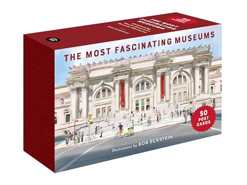 Postcard box featuring an illustrated image of The Metropolitan Museum of Art.