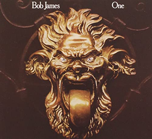 Bob James “One” CD cover: golden sculpted face with open mouth.