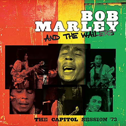 Album cover with Bob Marley photos against a red, yellow, and green background.