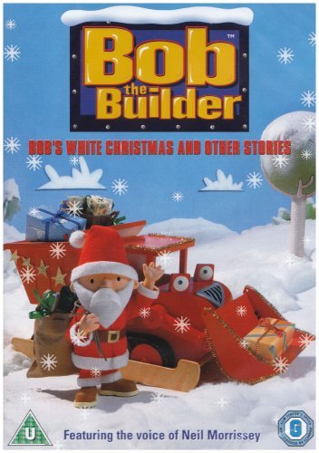 Bob the Builder DVD cover featuring Bob in a Santa hat with gifts.