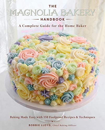 The Magnolia Bakery Handbook book cover with a colorful frosted cake.