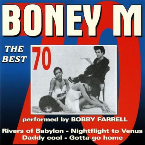 CD cover for “The Best Of Boney M” featuring Bobby Farrell and dancers.