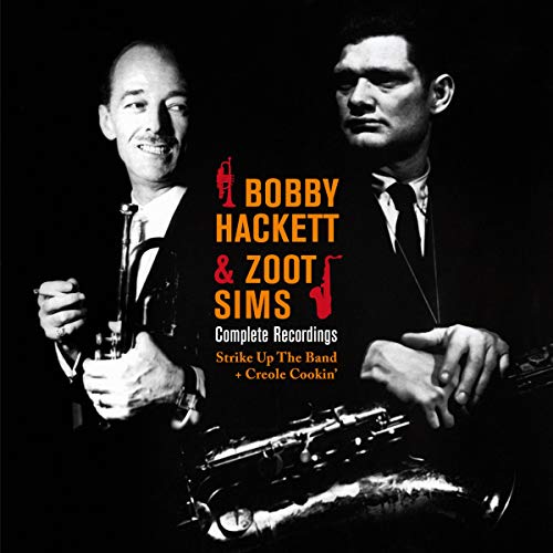 CD cover featuring portraits of Bobby Hackett and Zoot Sims with instruments.
