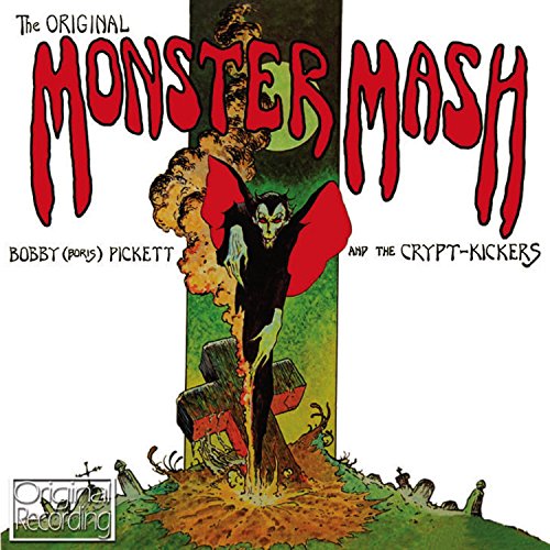 CD cover for "Monster Mash" by Bobby Pickett, featuring a vampire illustration.