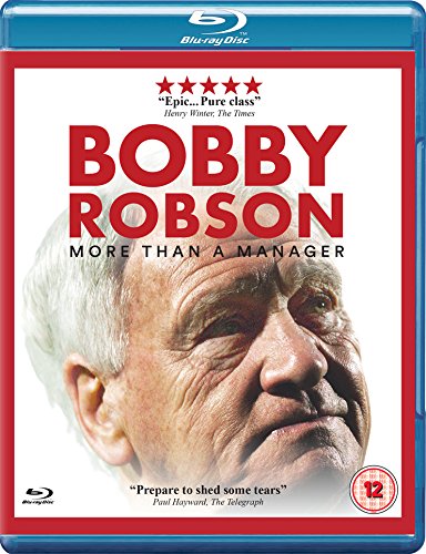 Blu-ray cover featuring a close-up portrait of Bobby Robson, a white-haired man.