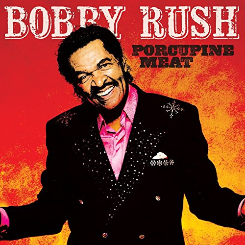 Bobby Rush album cover featuring a man in a sparkly jacket against a red background.