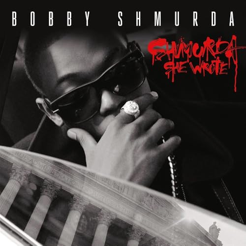 Bobby Shmurda album cover, black and white portrait with red text.