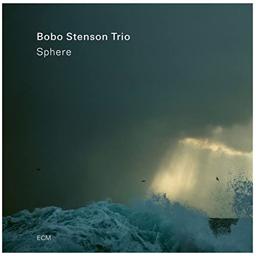 Album cover for Bobo Stenson Trio’s “Sphere” featuring stormy seascape.