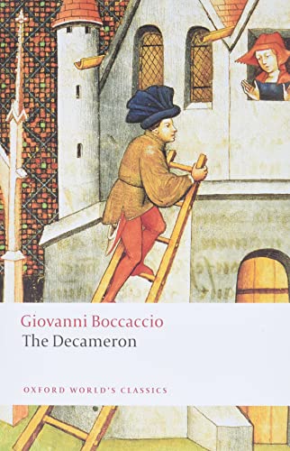 Book cover: medieval painting of a man climbing a ladder.