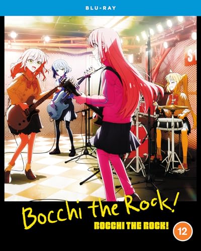 Blu-ray cover featuring four anime girls playing musical instruments onstage.