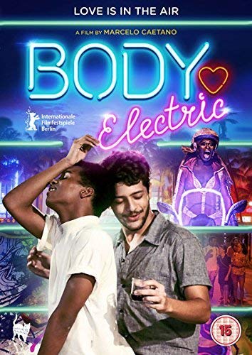 DVD cover for "Body Electric" featuring two men and neon lights.