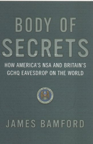 Book cover: "Body of Secrets" by James Bamford, with NSA seal.