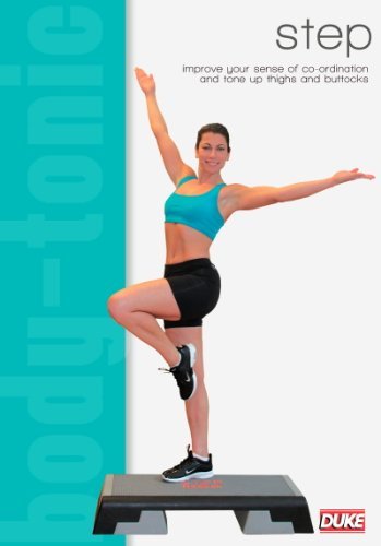 DVD cover featuring a woman doing a step aerobics exercise.