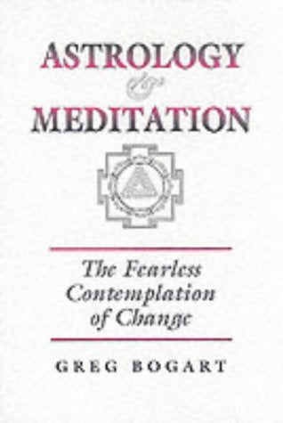 Book cover: "Astrology and Meditation" by Greg Bogart, with a circular symbol.