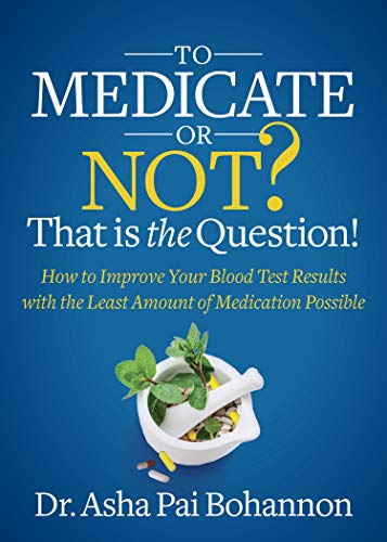 Book cover with text, mortar and pestle, and mint leaves on blue background.