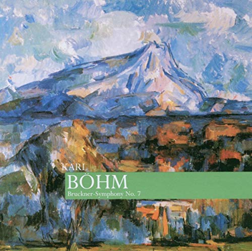 CD cover: mountain landscape painting with text "Karl Bohm" and "Bruckner.
