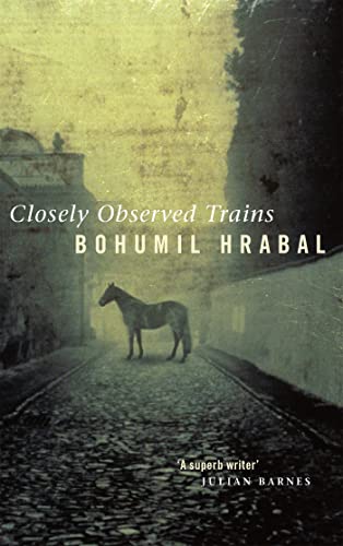 Book cover: "Closely Observed Trains" featuring a horse by a railway.
