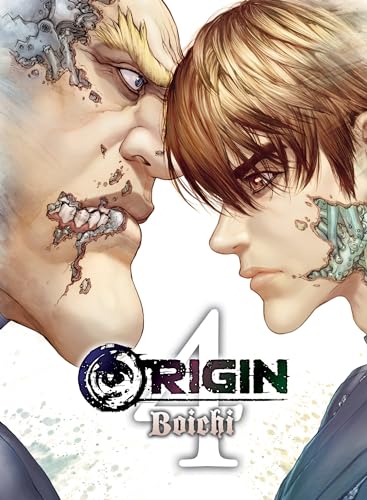 Comic book cover: two men with mechanical parts and the title "ORIGIN 4".