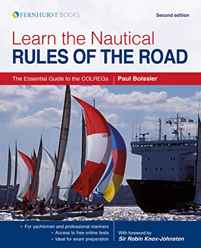 Book cover with sailing yachts and a large ship at sea.