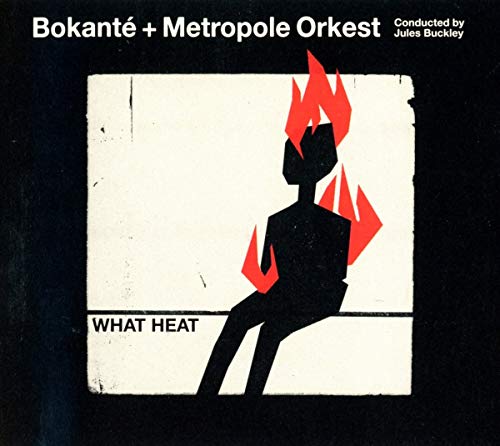 CD cover: Silhouette figure engulfed in red flames against a white background.