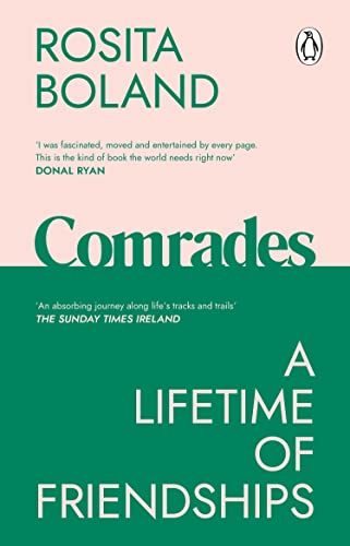 Book cover for "Comrades" by Rosita Boland, with green and white text.