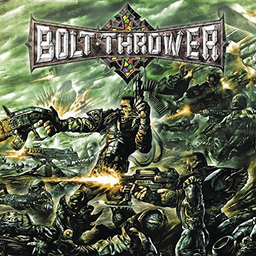 CD cover for Bolt Thrower’s “Honour Valour Pride” featuring armored soldiers.