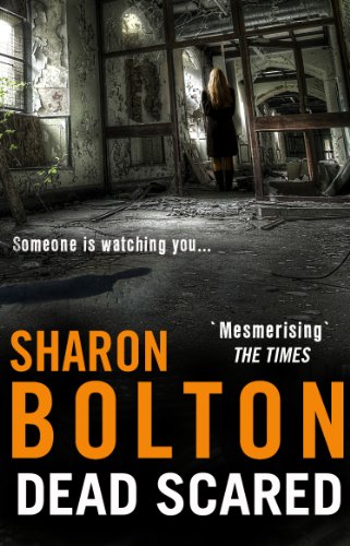 Book cover: woman in dark coat stands in a ruined building.