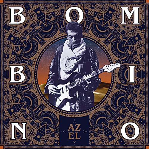 CD cover for Bombino’s “Azel” featuring a guitarist in a patterned frame.