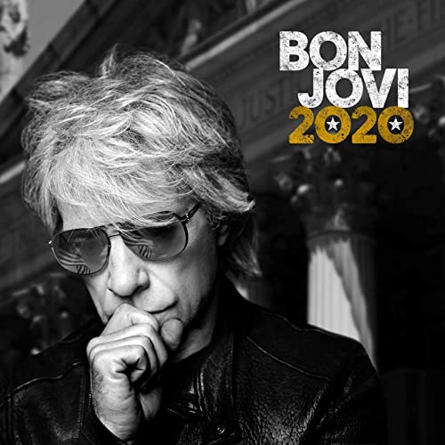 Bon Jovi 2020 CD cover featuring a portrait of Jon Bon Jovi.