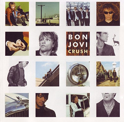 Bon Jovi "Crush" vinyl album cover with a collage of photos.
