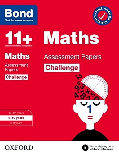 Red book cover with “11+ Maths” text and a head filled with numbers.