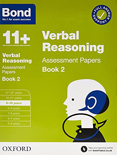Green book cover with "11+ Verbal Reasoning" title and a child’s profile.