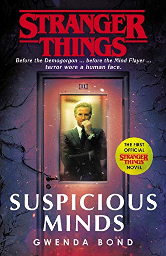 Book cover for “Stranger Things: Suspicious Minds” featuring a man in a suit.