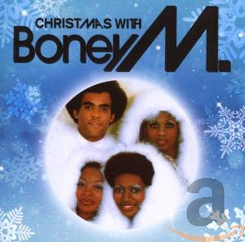 Boney M. album cover featuring portraits of four singers in a circle.