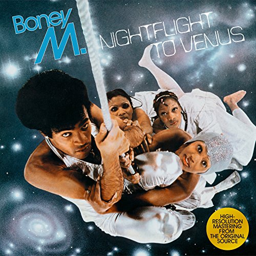 Boney M. album cover: group portrait against a starry, cosmic background.