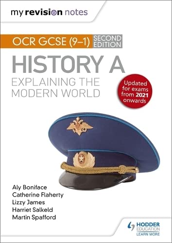 History revision notes book cover with a military cap image.