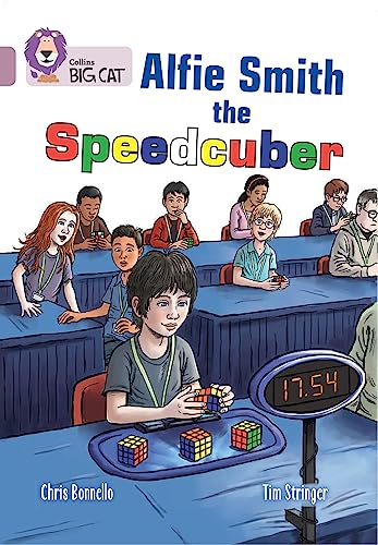 Book cover depicting children speedcubing with a timer showing 17.54.