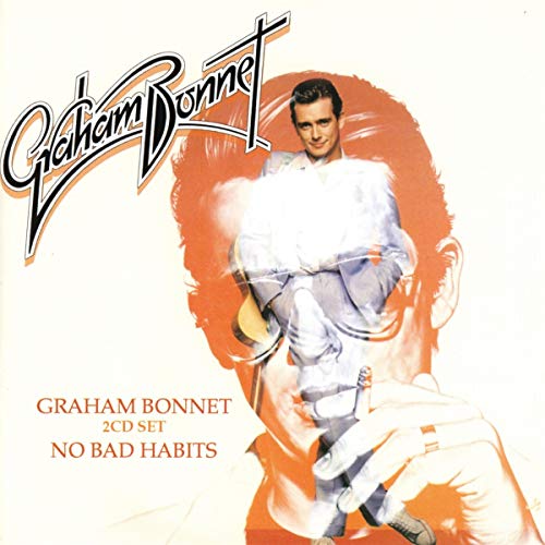 Album cover featuring Graham Bonnet with a large orange silhouette and text overlay.