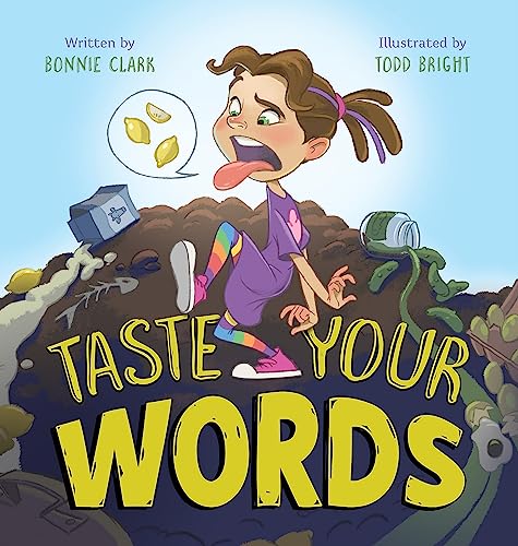 Book cover: girl with outstretched tongue, lemons, and messy surroundings.
