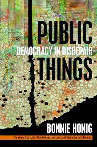 Book cover: “Public Things” with textured, abstract green and beige background.