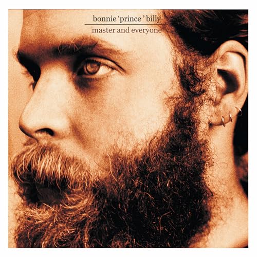 Close-up portrait of a bearded man, album cover for Bonnie Prince Billy.