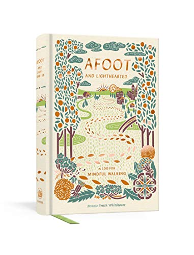 Beige journal with illustrated cover depicting a landscape and title text.