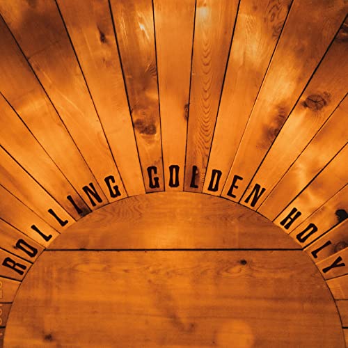 CD cover for Bonny Light Horseman’s “Rolling Golden Holy” with woodgrain texture.