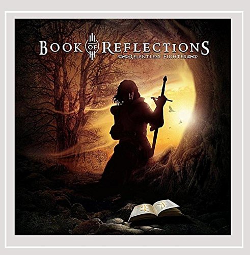 CD cover: warrior with sword, open book, and glowing cave entrance.