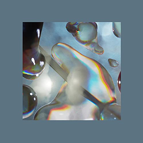 Album cover for Booker Stardrum’s “Crater” featuring iridescent water droplets.