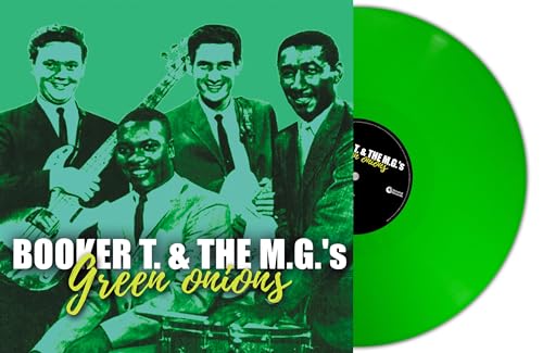 Booker T & The M.G.'s "Green Onions" vinyl record, green color.