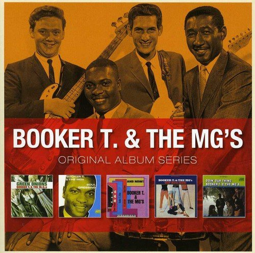 "CD cover featuring Booker T. & The MG's with five album covers below."